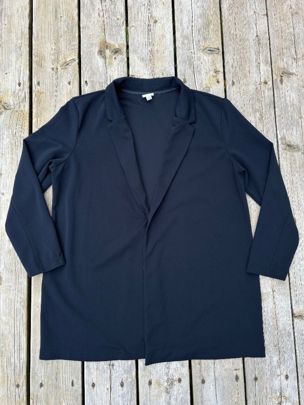 Jacqueline de Yong ⎸ Navy Open Front Blazer